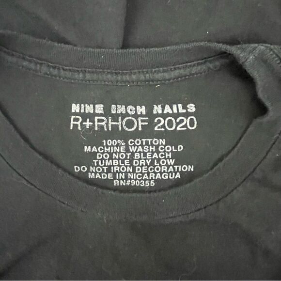 Nine Inch Nails NIN Halo 14 Rock Roll Hall of Fame 2020 Black T Shirt Tee XL - Picture 5 of 5